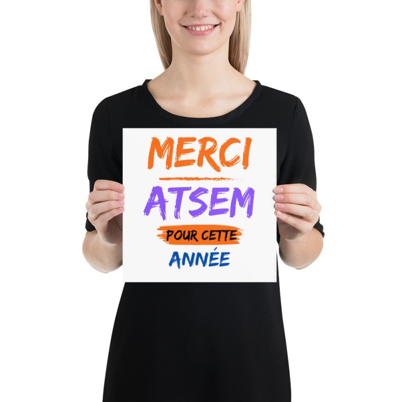 Affiche pour cadeau Atsem